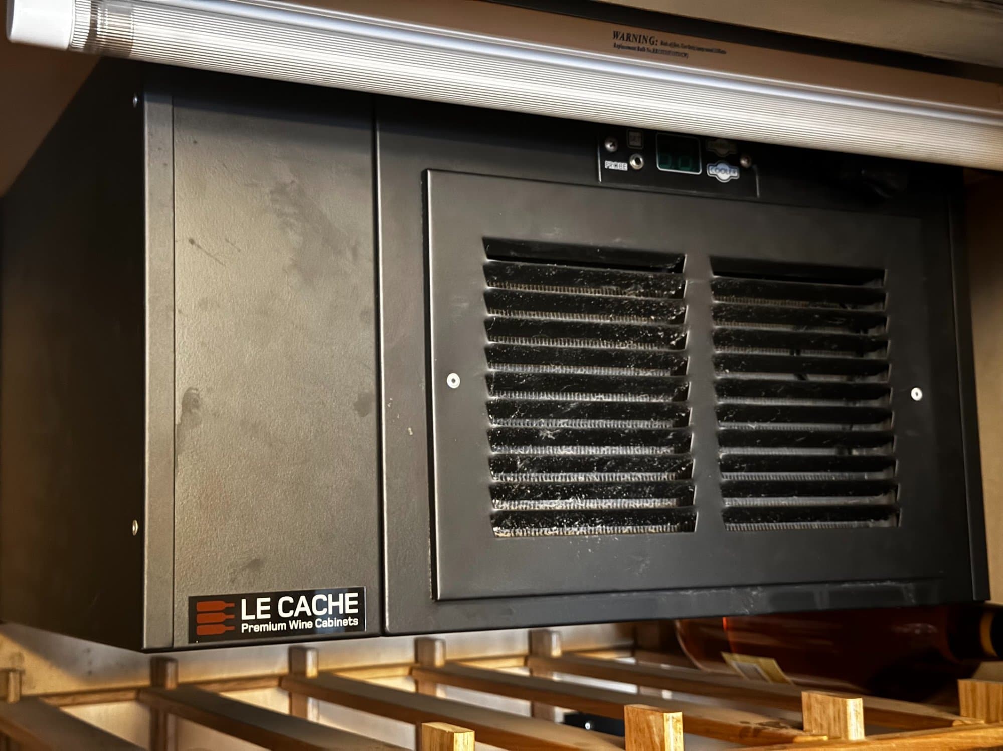 Le Cache premium wine cabinet cooling unit repair