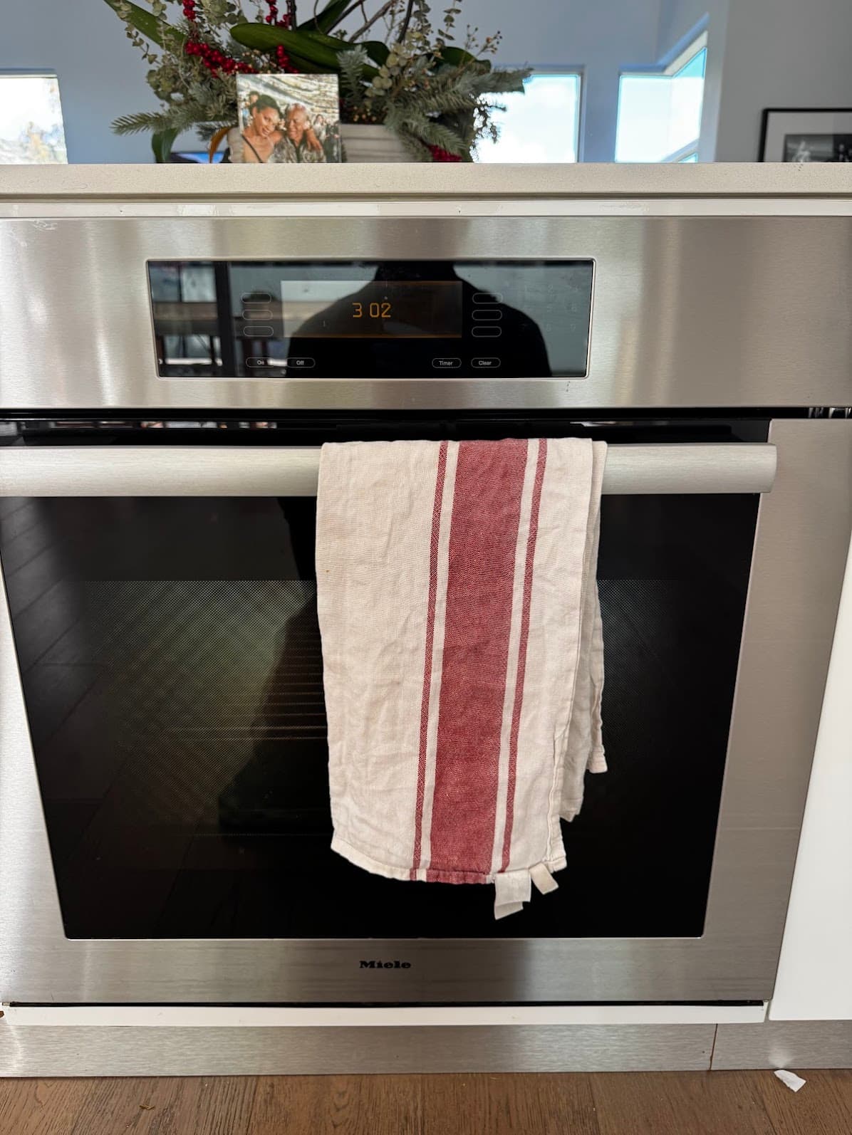 Miele built-in wall oven after repair service